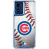 MLB Chicago Cubs Game Ball Moto G 5G (2024) Clear Case